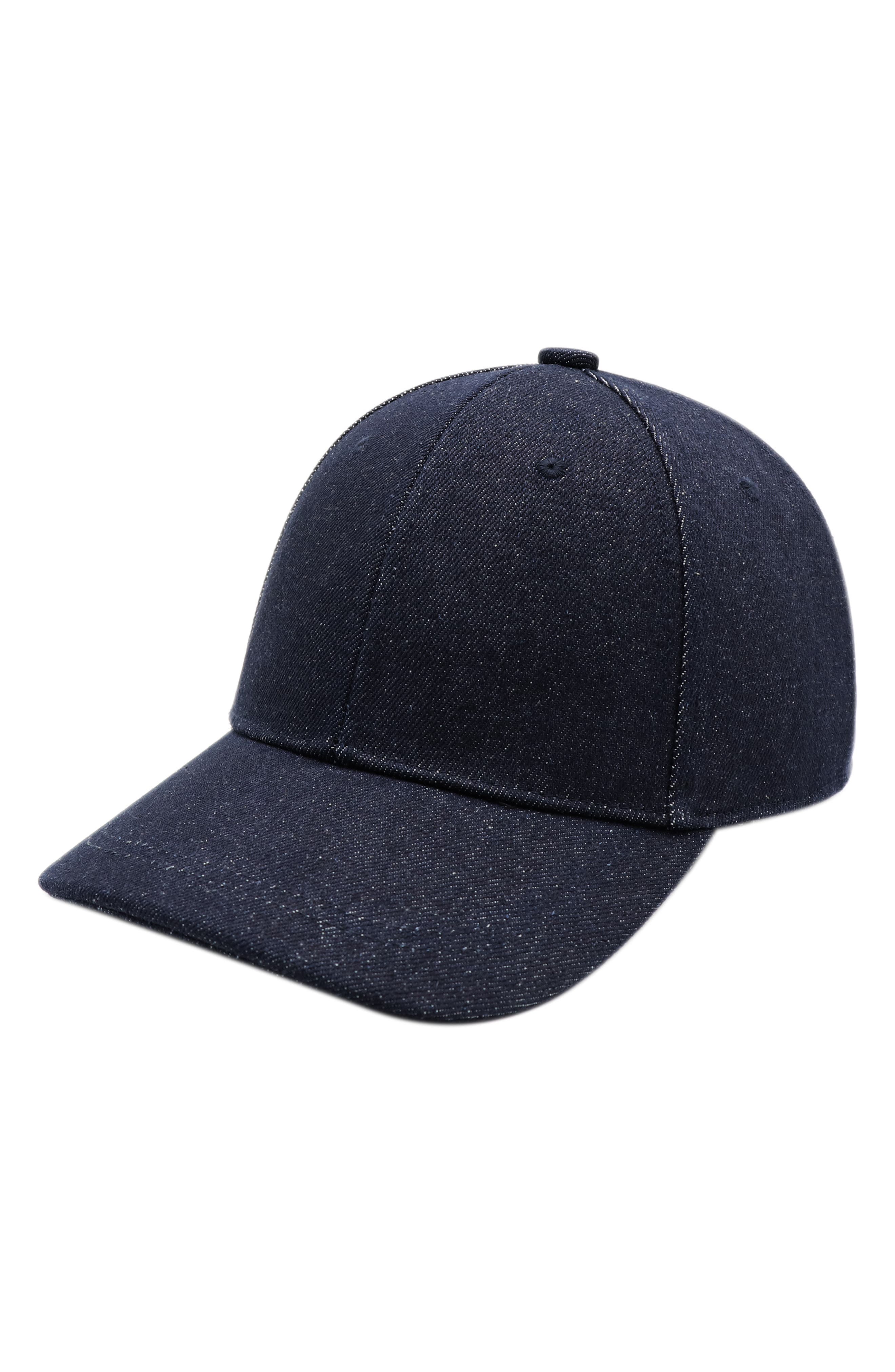 Bruno Magli Denim Baseball Cap