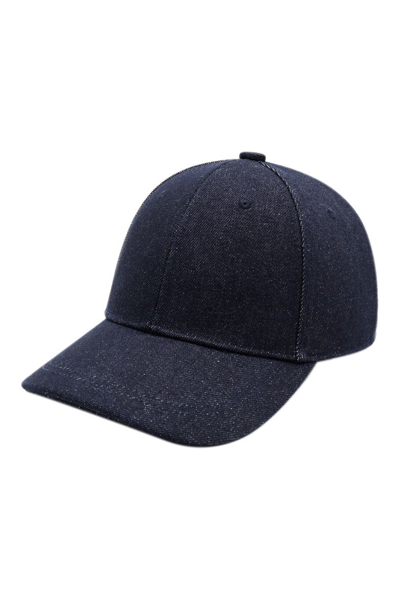 Denim Baseball Cap, Main, color, NAVY