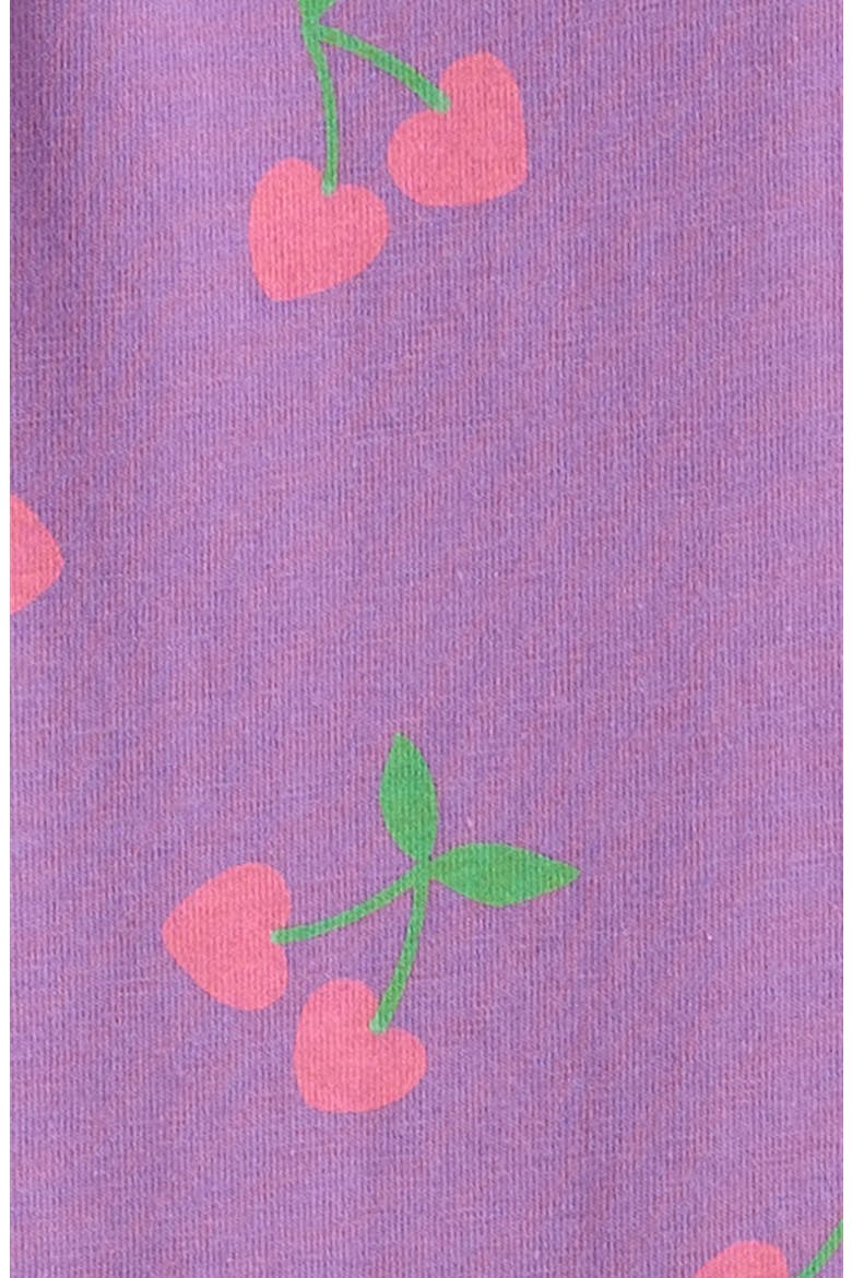 Kids' Core Leggings, Alternate, color, PURPLE FOXGLOVE CHERRY HEARTS