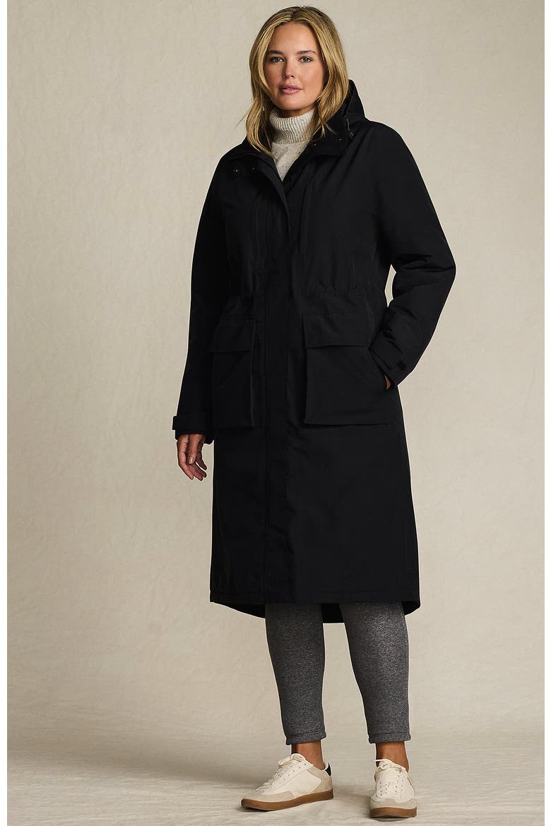Plus Size Squall Waterproof Insulated Winter Stadium Maxi Coat, Main, color, Black