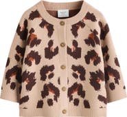 NEXT Leopard Jacquard Cardigan