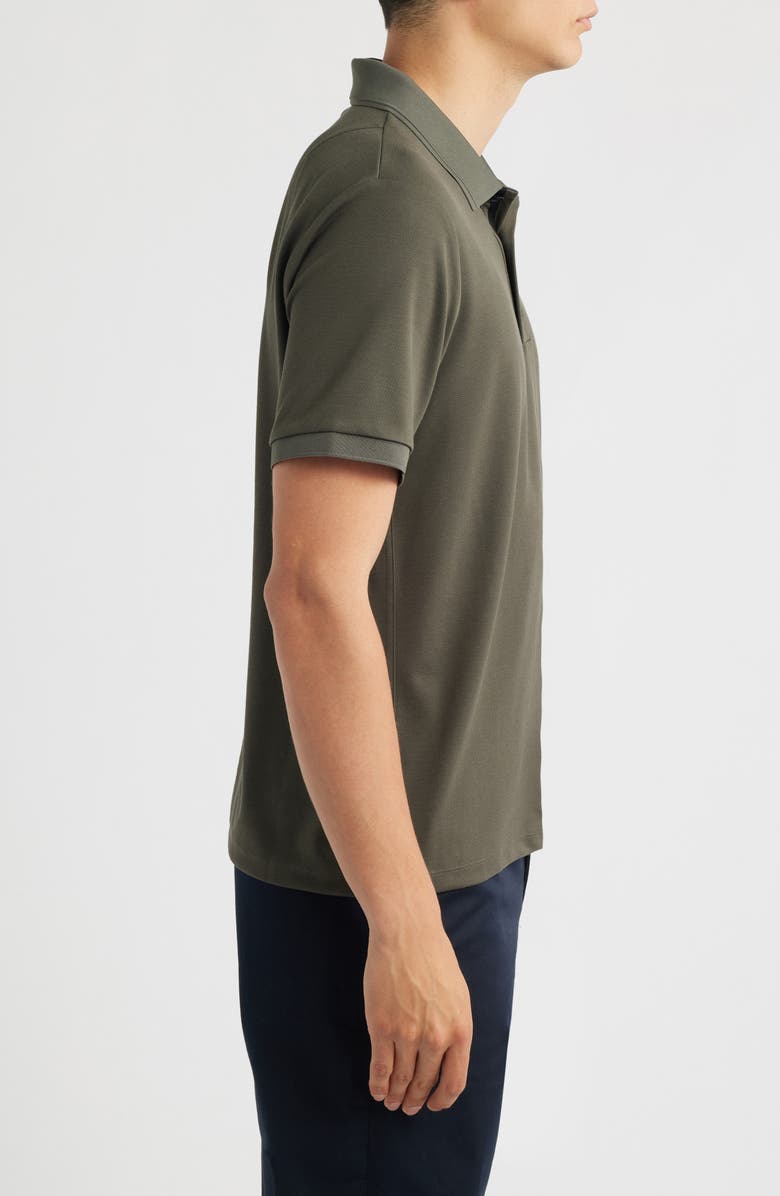 rag & bone Slim Fit Tech Piqué Polo, Alternate, color, Dark Shadow