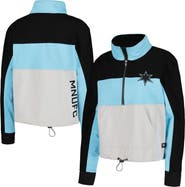 THE WILD COLLECTIVE Women's The Wild Collective Blue Minnesota United FC Fleece Half-Zip Jacket