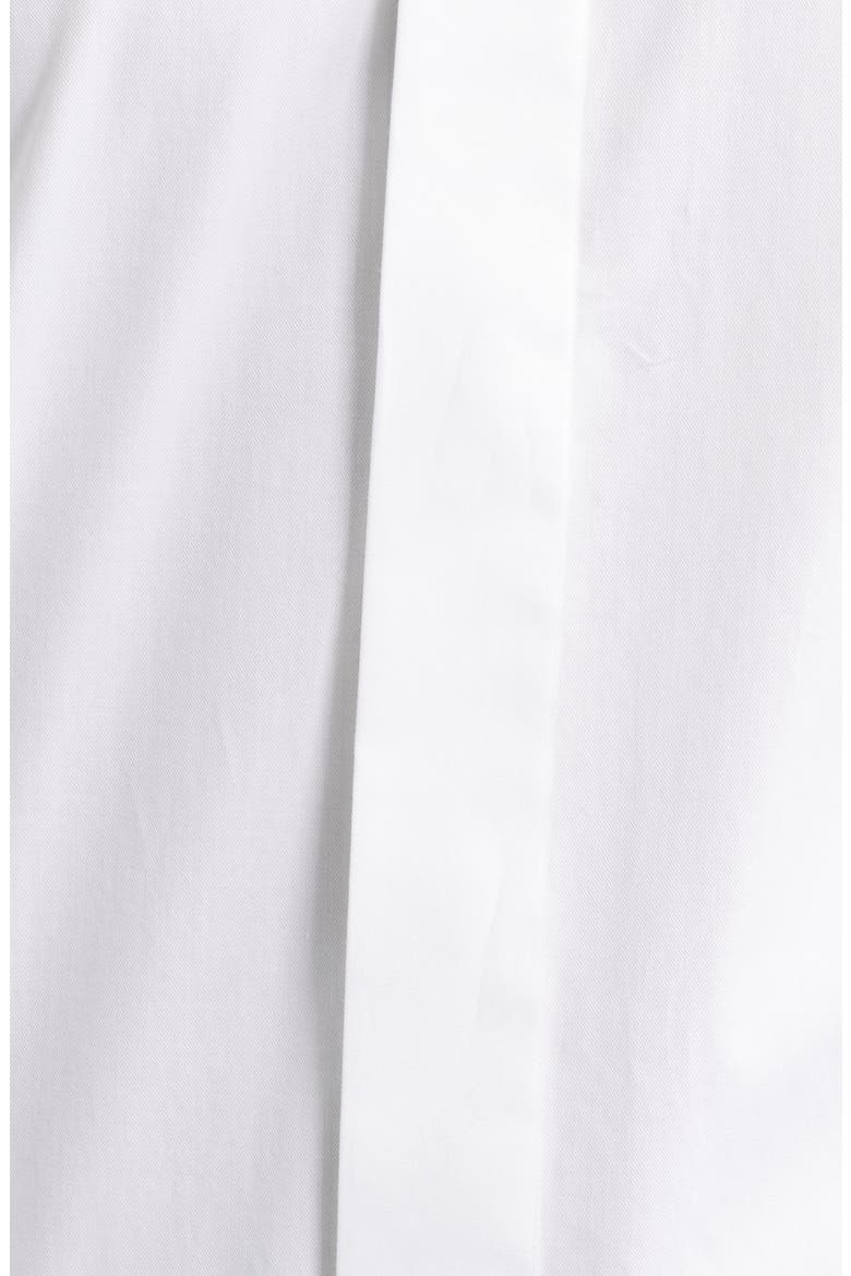 Edmund White Cotton Twill Tuxedo Shirt, Alternate, color, WHITE