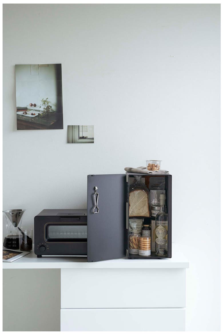 Vertical Bread Box, Alternate, color, BLACK