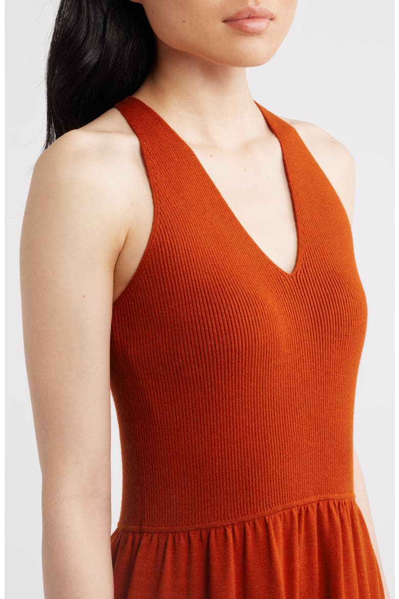 The Hazel Sleeveless Sweater Midi Dress, Alternate, color, MOROCCAN RED