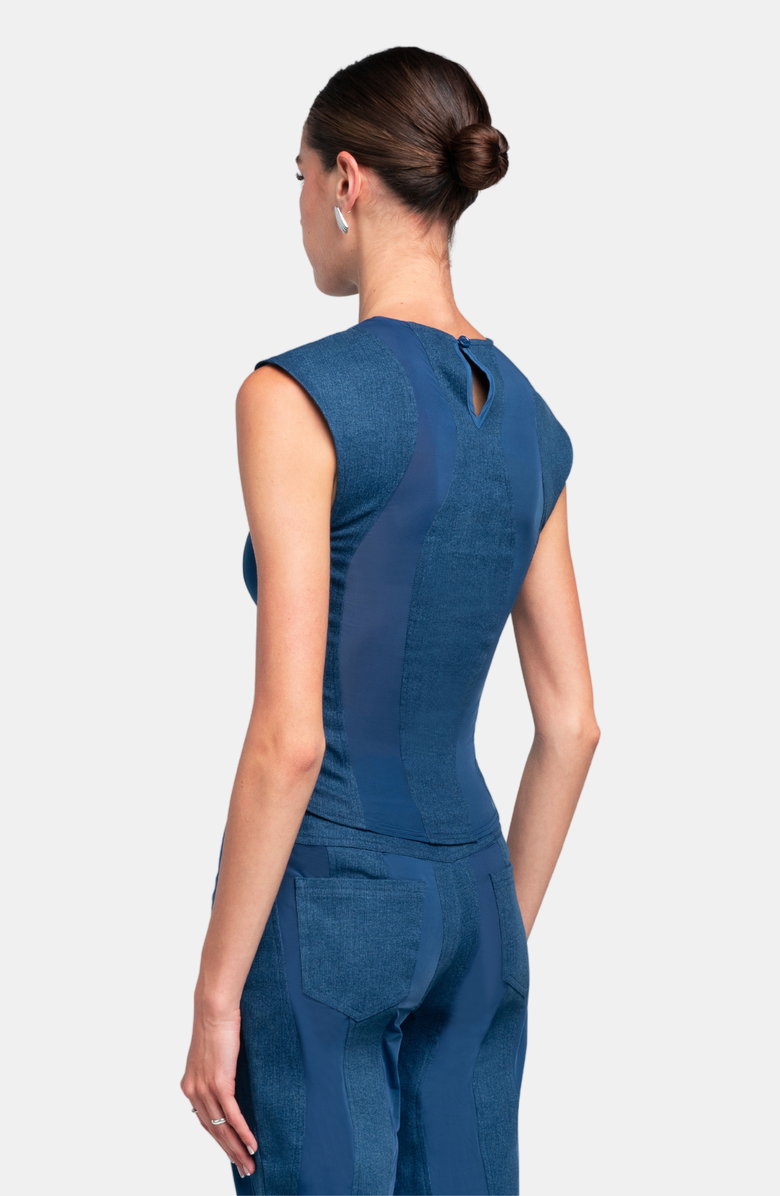 OW Collection KENNA Top, Alternate, color, Blue
