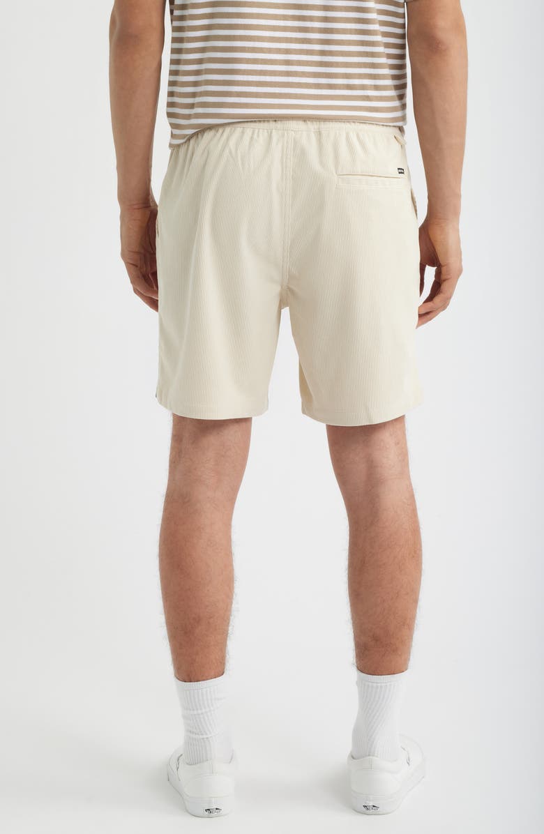 Brixton Everyday Corduroy Shorts, Alternate, color, Whitecap