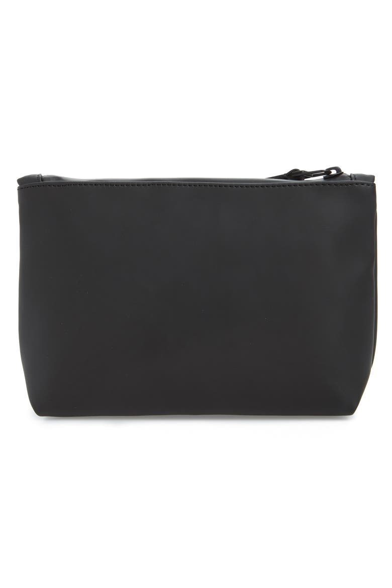 Waterproof Cosmetics Bag, Alternate, color, BLACK
