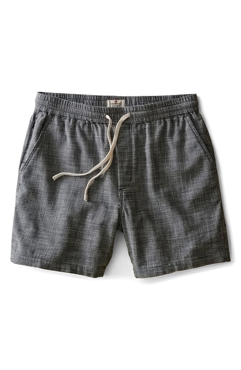 Marine Layer 6-Inch Saturday Beach Shorts, Alternate, color, India Ink
