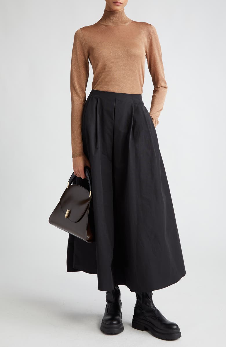 Max Mara Renoir Pleated Midi Skirt, Alternate, color,