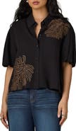 Wit & Wisdom Drop Shoulder Bubble Sleeve Top