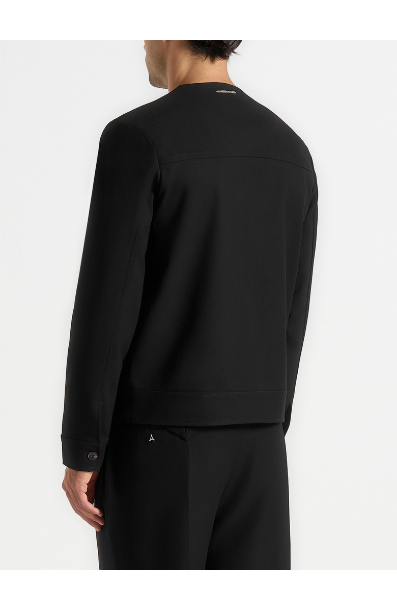 Manière De Voir Alain Tailored Cardigan With Contrast Placket, Alternate, color, Black