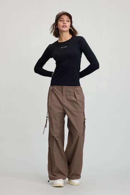 Cozy Zero 100% Merino Lightweight Soft L/s Crew In Black