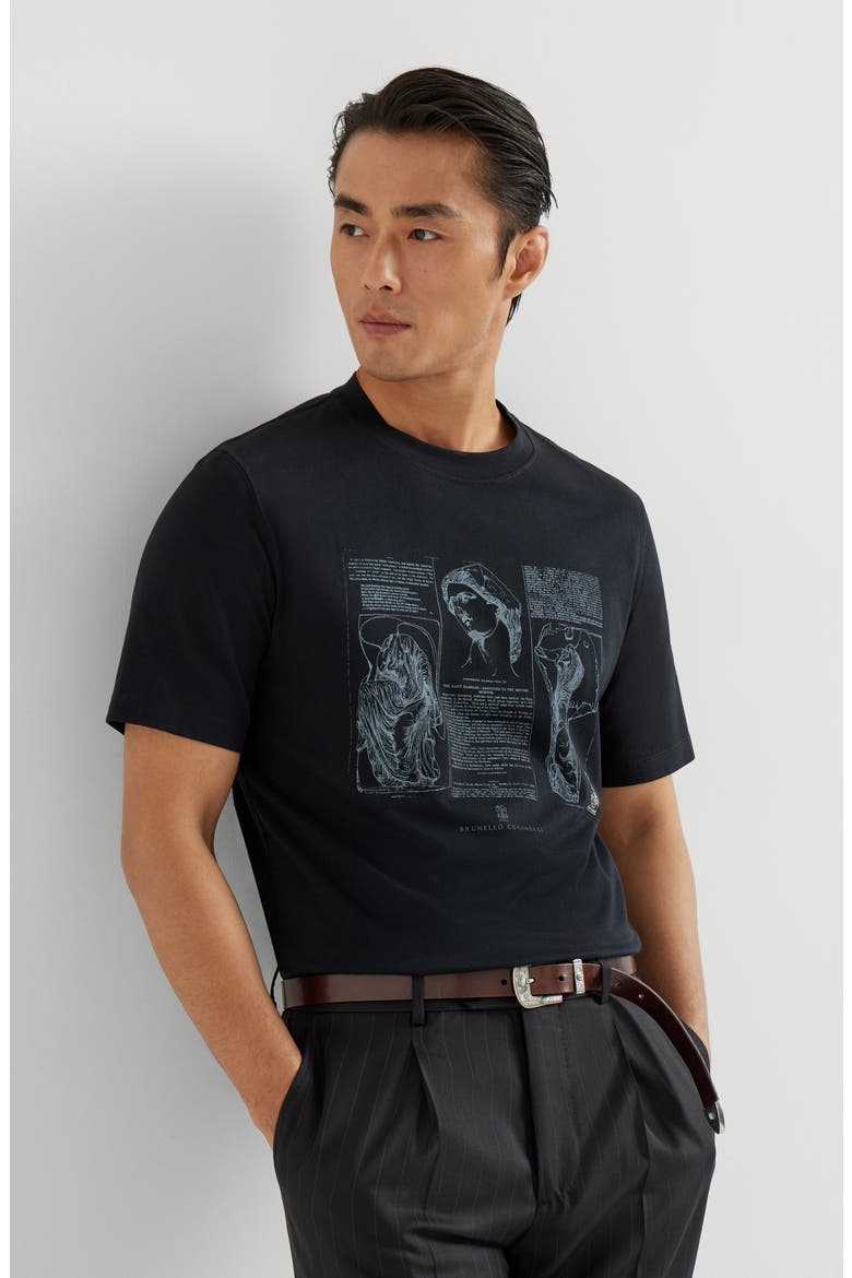 Jersey T-shirt, Alternate, color, Black
