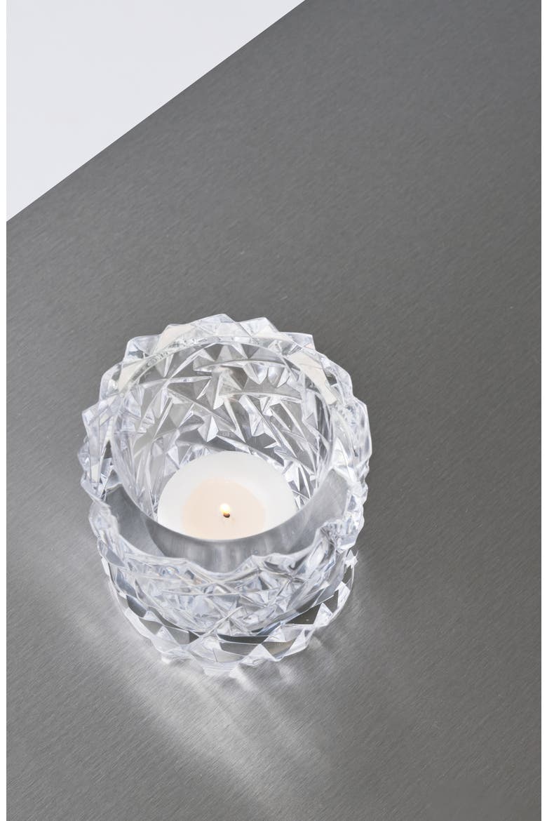 Carat Medium Crystal Candleholder, Alternate, color, CLEAR