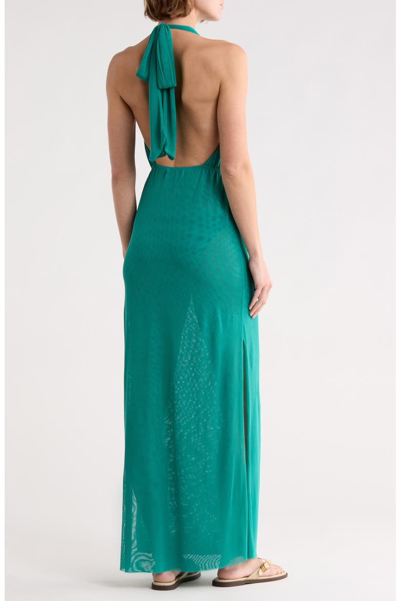 Tilly Halter Cover-Up Dress, Alternate, color, GREEN