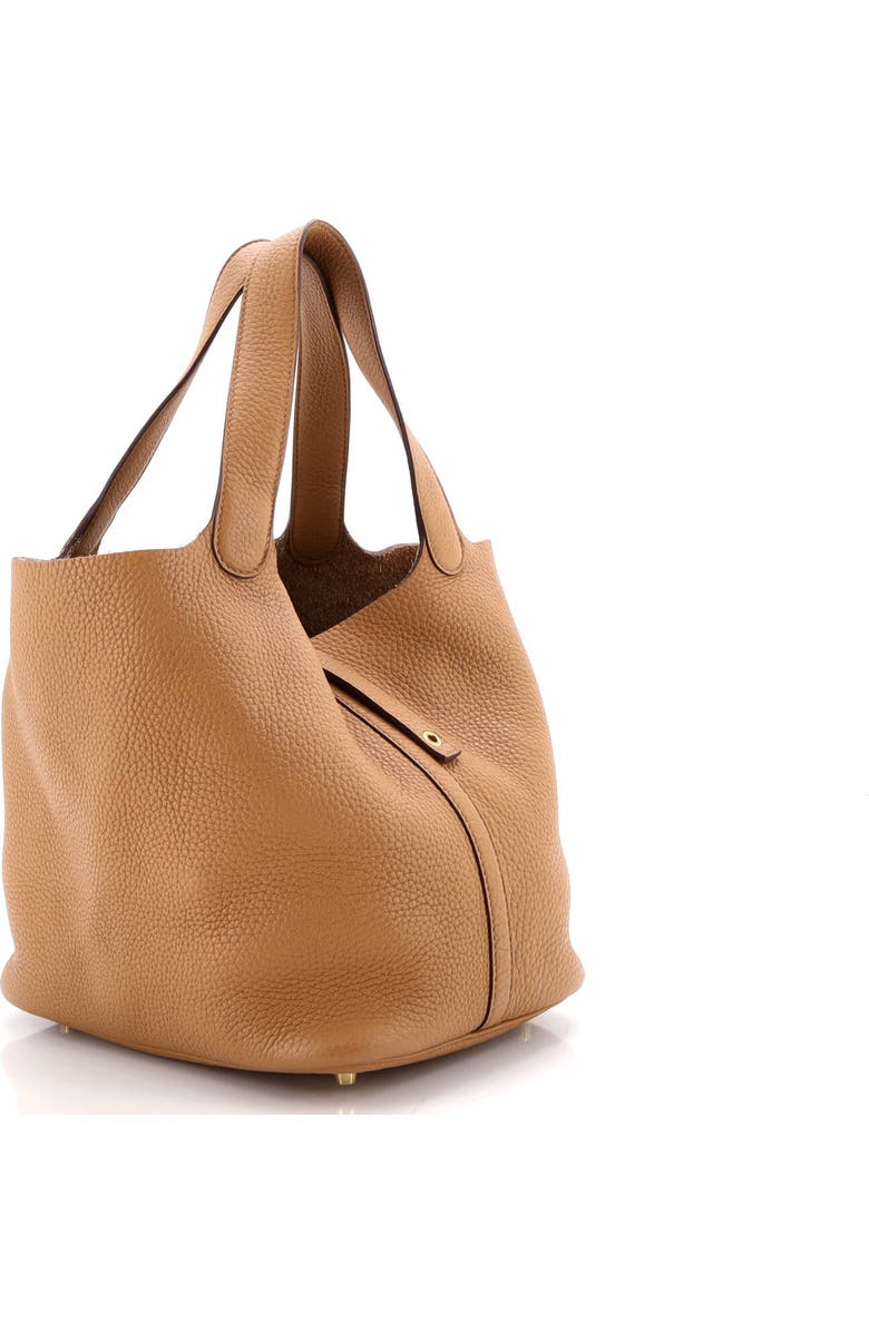 Pre-Owned Hermes Picotin Lock Bag Clemence MM, Alternate, color, Biscuit