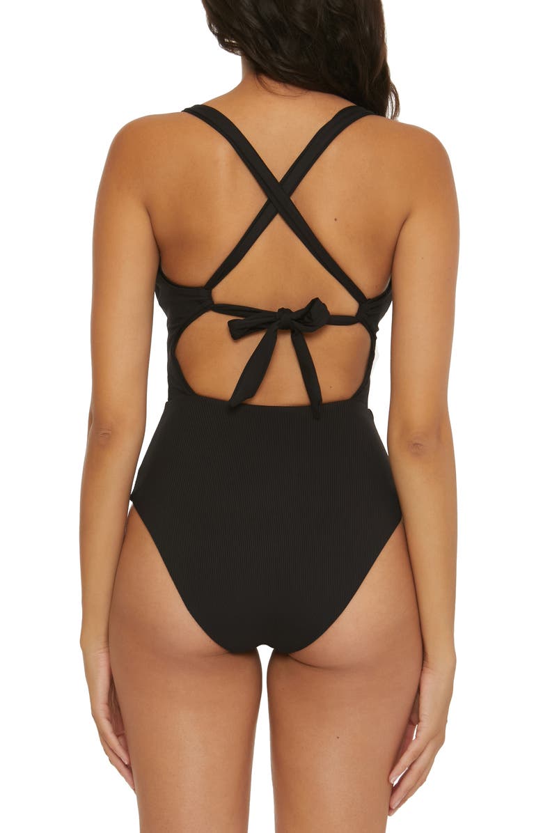 Becca Fine Line One-Piece Swimsuit, Alternate, color,