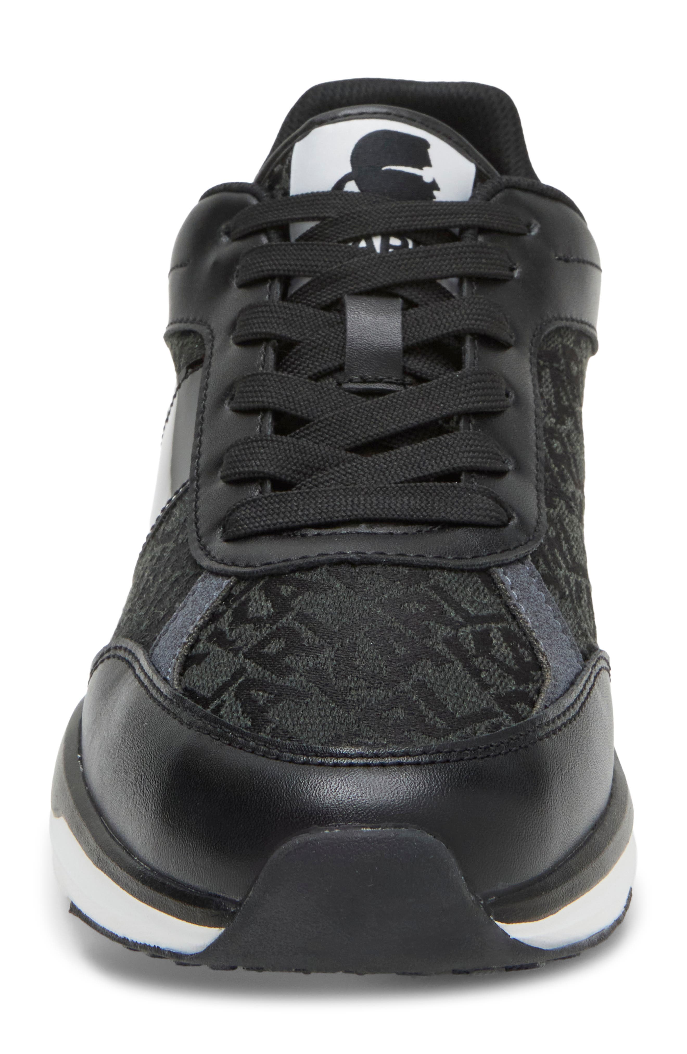 Gerald Lace Up Sneaker, Alternate, color, BLACK