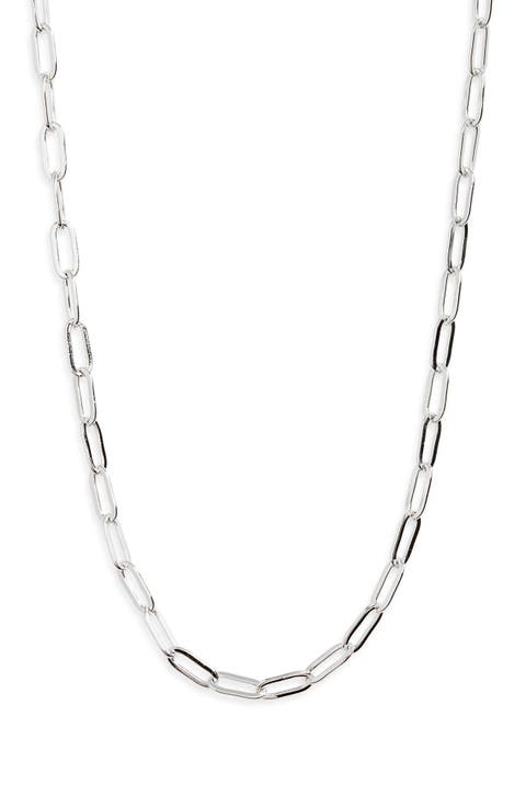 Mini Paperclip Chain Necklace