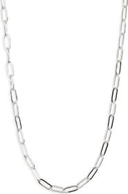THE SIS KISS Mini Paperclip Chain Necklace
