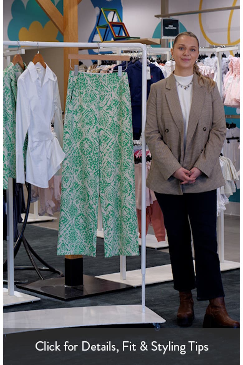 Kate Print Straight Leg Pants video