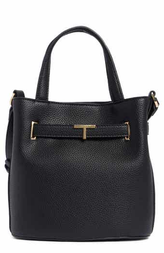 T Tahari Pebble Bucket Bag