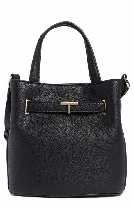 T Tahari Pebble Bucket Bag