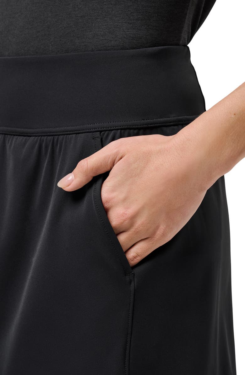 TravisMathew Move Knit Game Set Match Skort, Alternate, color, Black