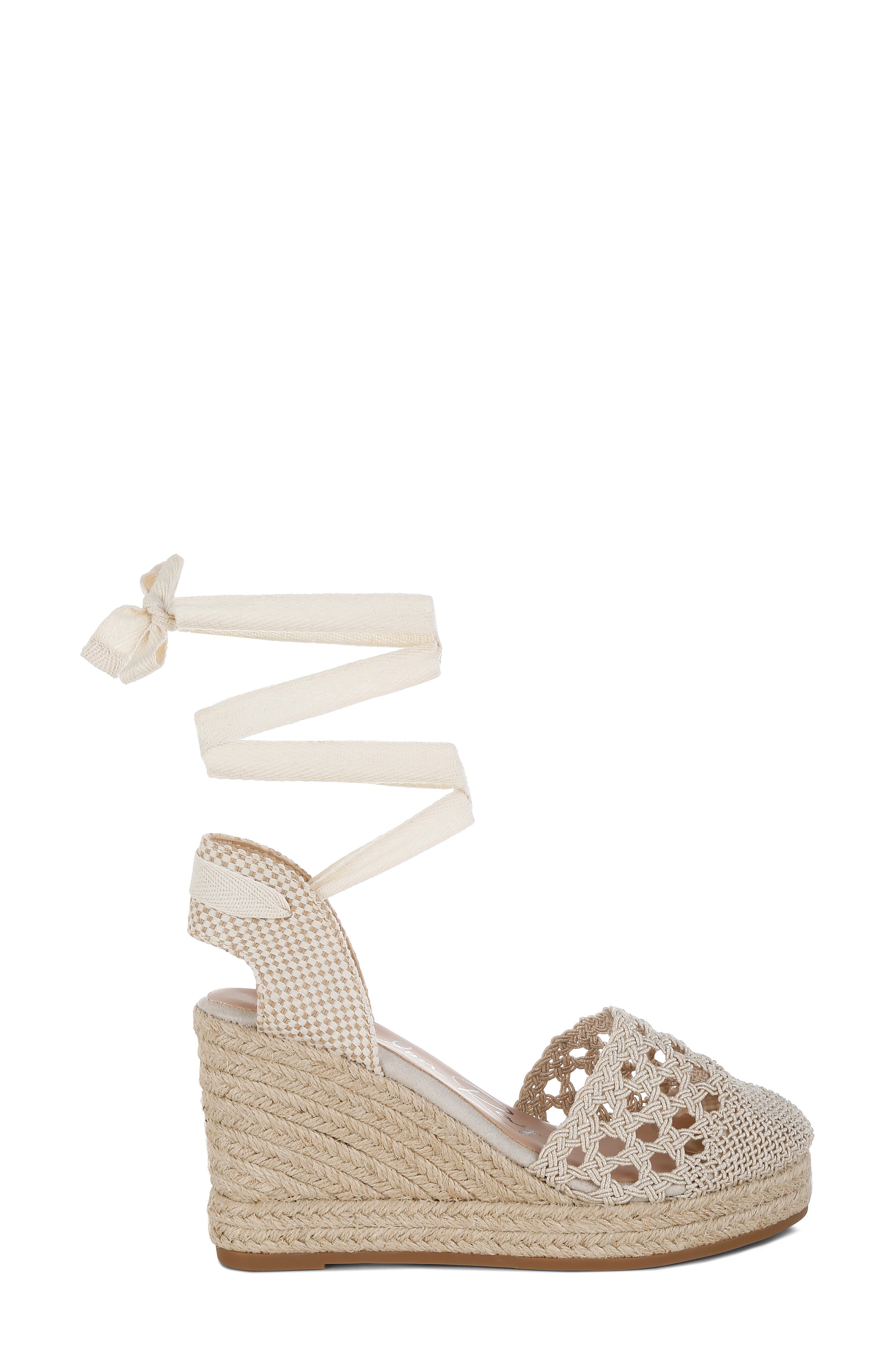 Nomader Wedge Sandal, Alternate, color, BEIGE