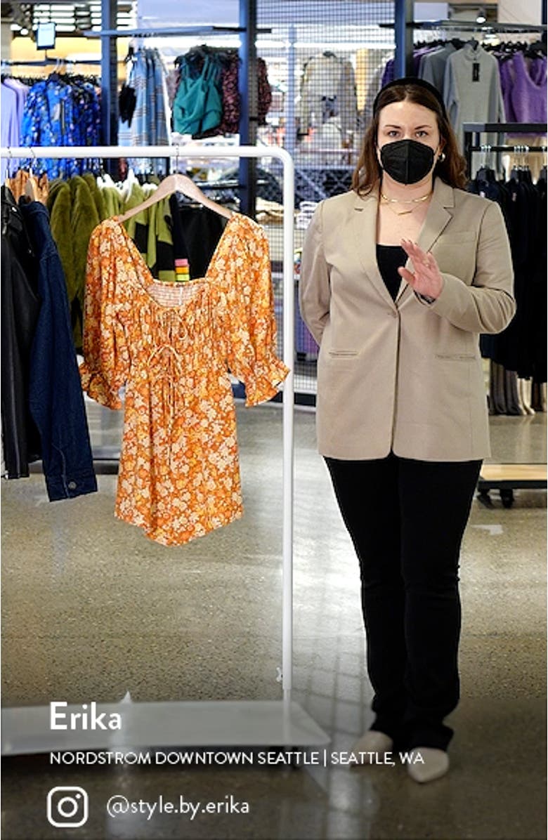 Show Me Love Linen Blend Romper, sales video thumbnail