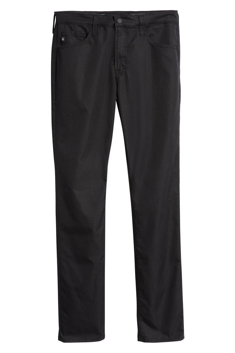 Everett Commuter Performance Slim Straight Pants, Alternate, color, PURE BLACK