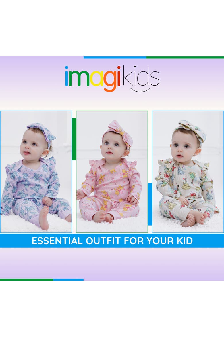 Winnie the Pooh 3-Piece Bodysuit and Pants Set, Alternate, color, Winnie the Pooh Pink