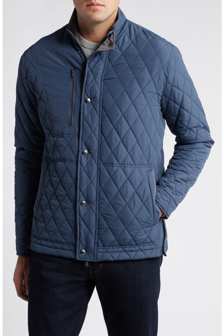 Juno Quilted Jacket, Alternate, color, NAVY