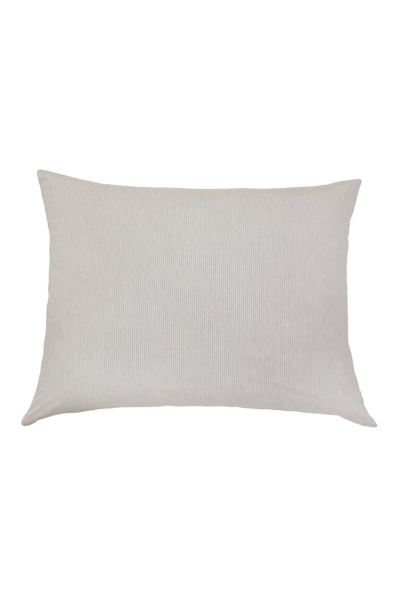 Luke Stripe Cotton Big Accent Pillow, Main, color, NATURAL