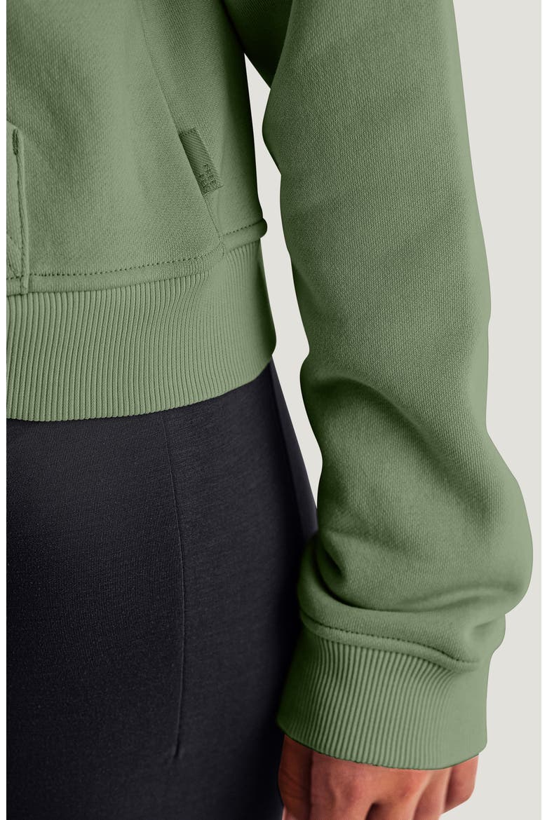 Full Zip Hoodie, Alternate, color, HEATHER OLIVINE