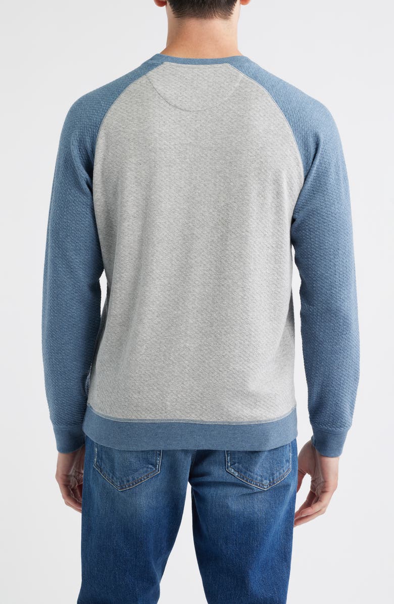johnnie-O Weyburn Textured Sweatshirt, Alternate, color, Light Gray