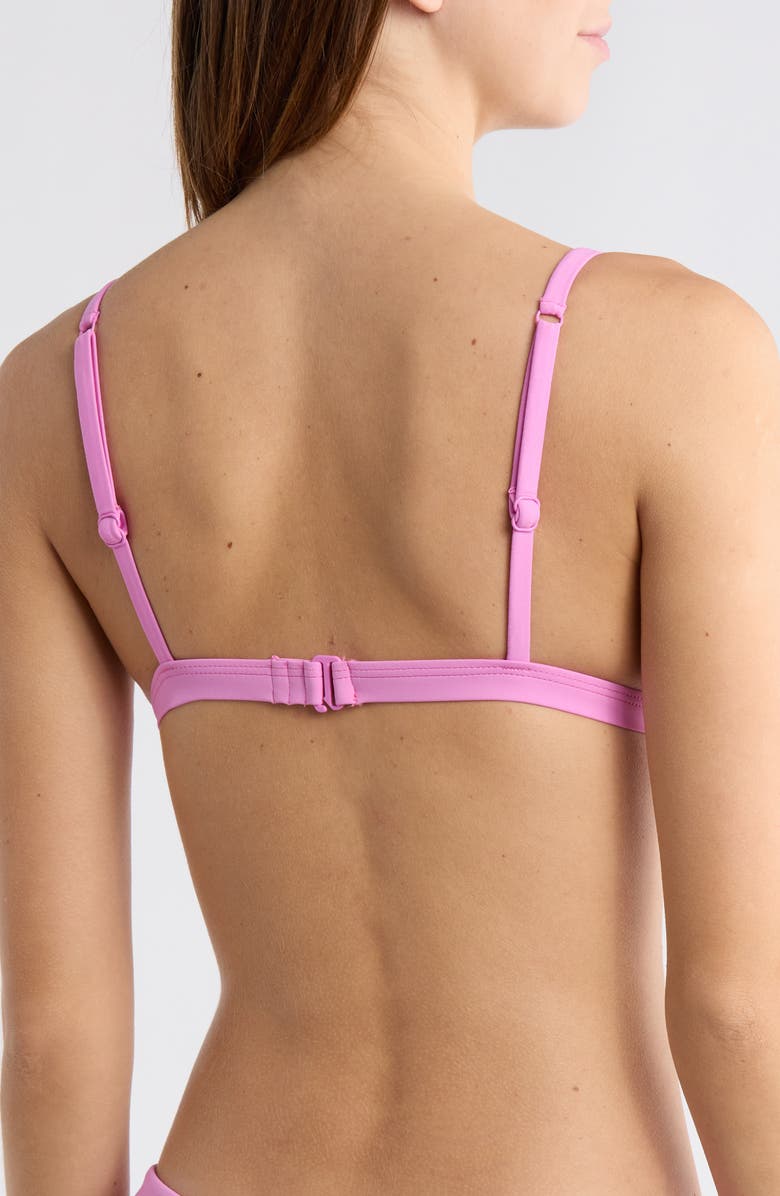 Vitamin A<sup>®</sup> Luxe Link Bralette Bikini Top, Alternate, color, Bubblegum