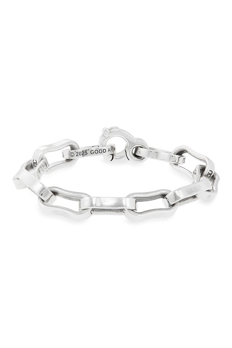 Men's Bottle Chain Bracelet, Main, color, STERLING SILVER
