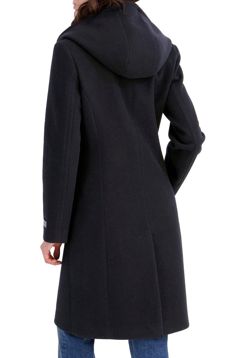 Hooded Bib Coat, Alternate, color, BLACK