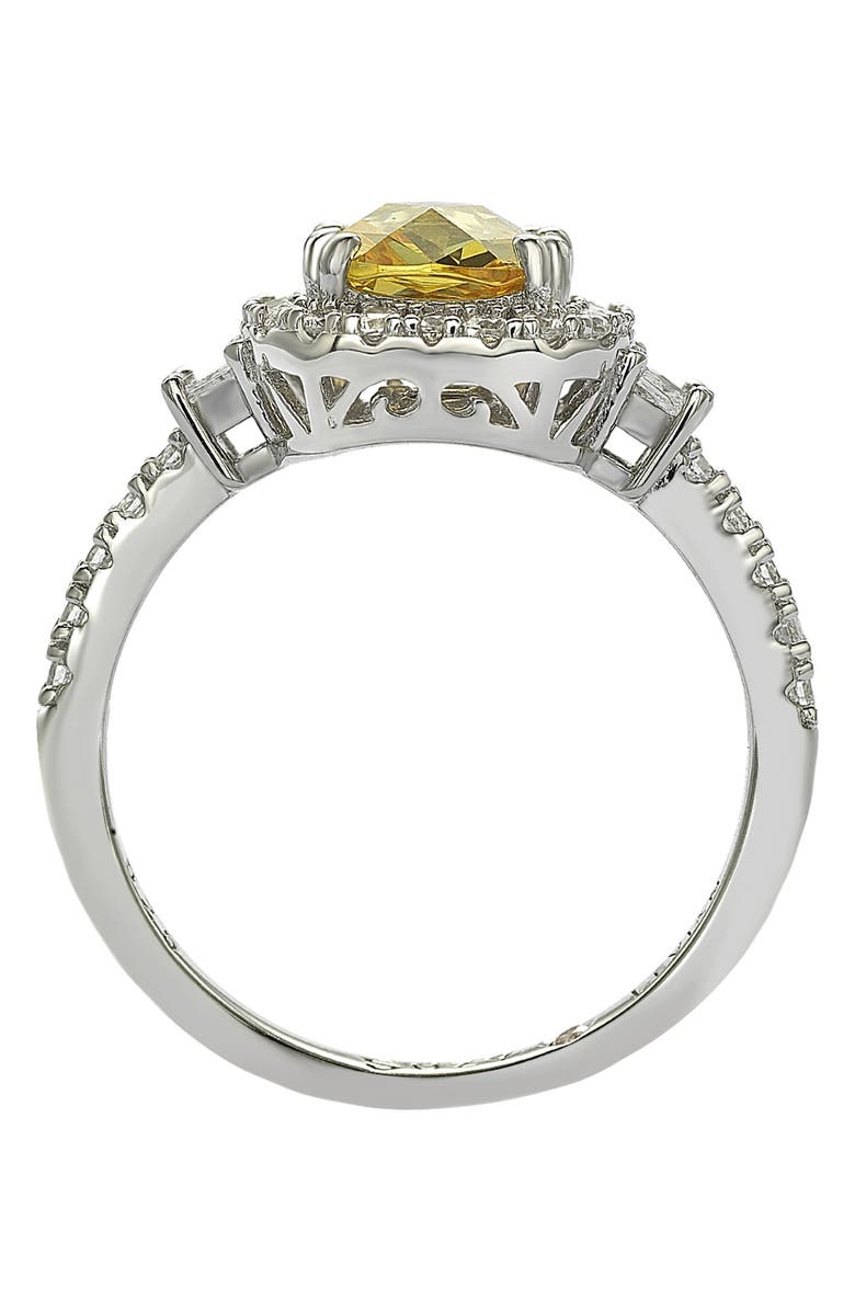 SUZY LEVIAN Yellow CZ Engagement Ring, Alternate, color, Yellow