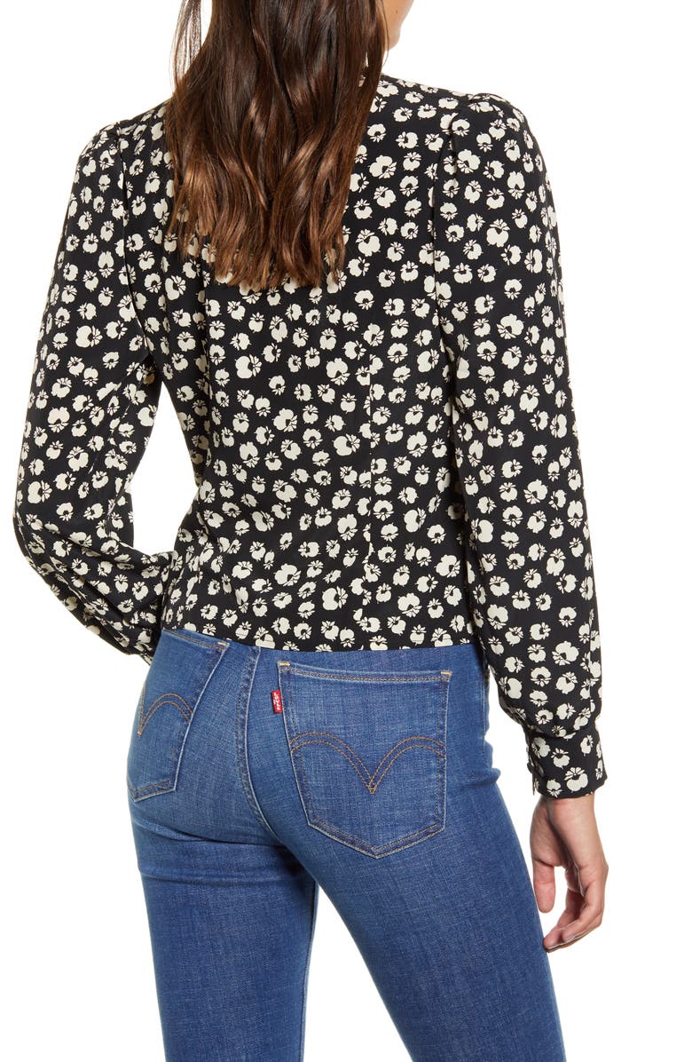 All in Favor Floral Print Blouse, Alternate, color,