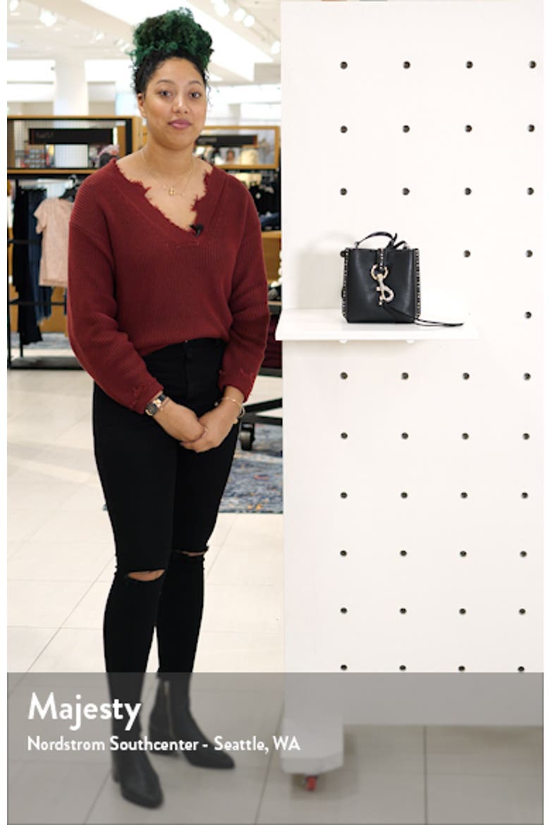 Mini Megan Studded Leather Feed Bag (Women) | Nordstrom