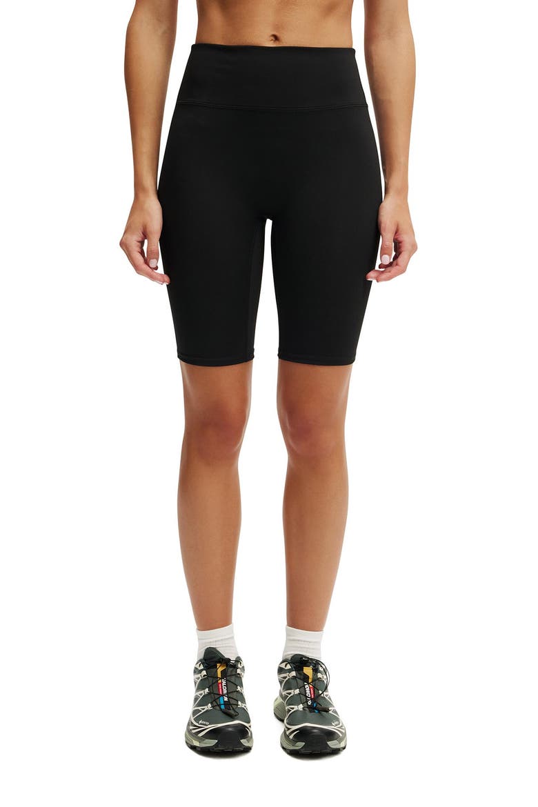 Women's Active Bondi Everyday Mid Length Bike Short, Main, color, Black