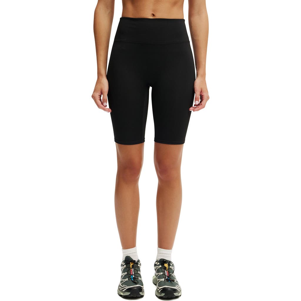 COTTON ON BODY Women's Active Bondi Everyday Mid Length Bike Short in Black at Nordstrom, Size X-Small
