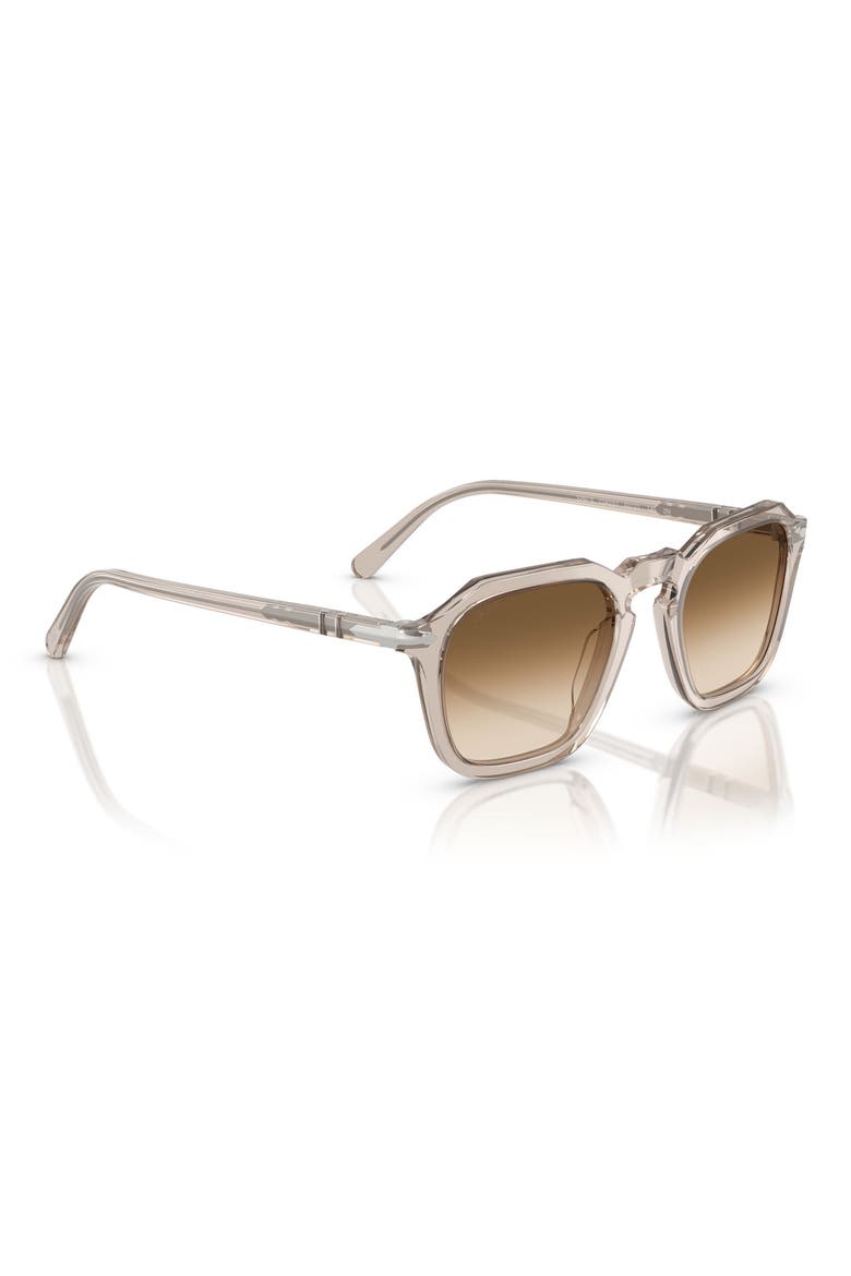 50mm Square Sunglasses, Alternate, color, TRANSPARENT BROWN GREY / CLEAR