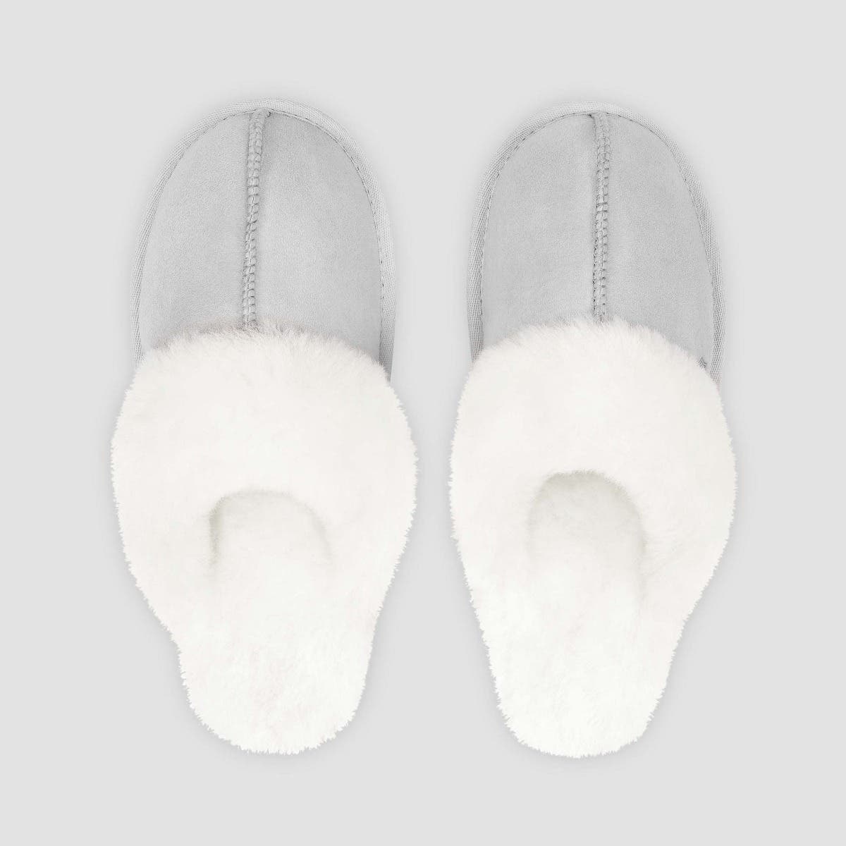 Togas Amanda Womens sheepskin slippers, Main, color, Grey
