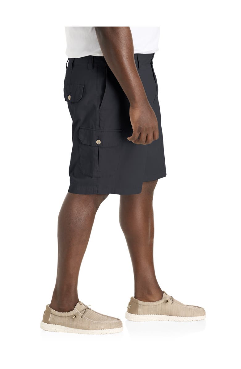 Harbor Bay by DXL Big & Tall Continuous Comfort Cotton Cargo Shorts, Alternate, color, Black