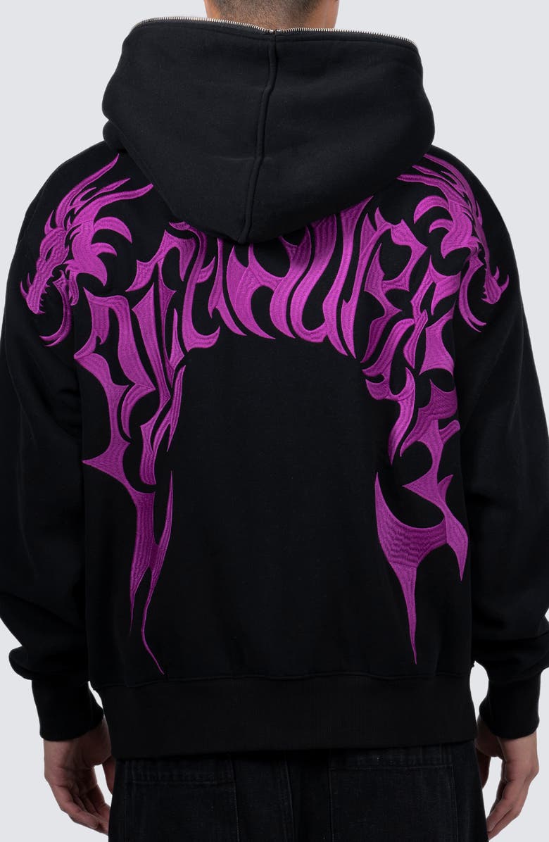 PLEASURES Dragon Fleece Zip Hoodie, Alternate, color, 